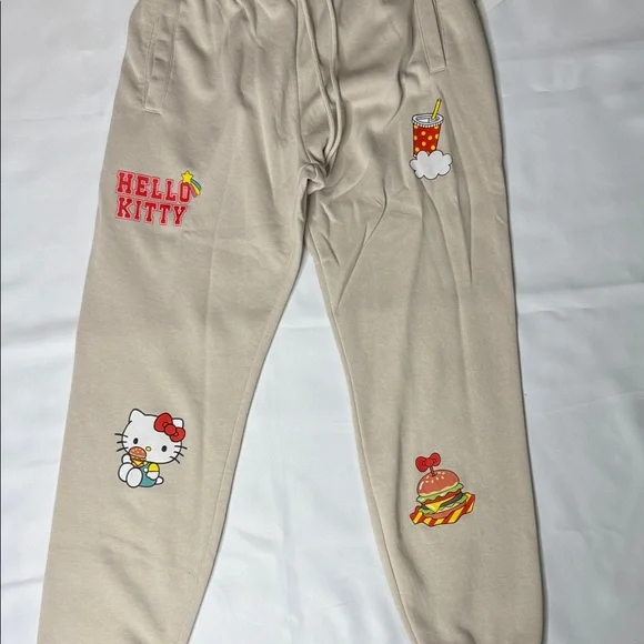 Hello Kitty Women’s Beige Sweatpants with Red Accents - Picture 6 of 8